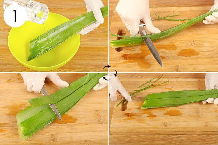 پاکسازی ژل آلوئه ورا